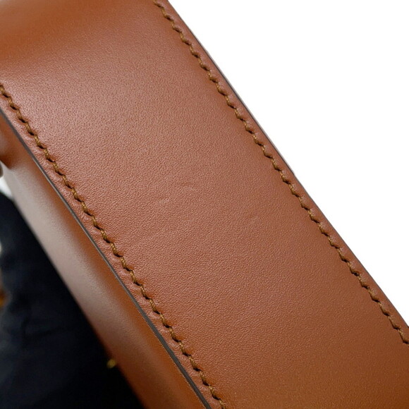 GUCCI Brown Leather Bamboo Shoulder Bag - Picture 11 of 16